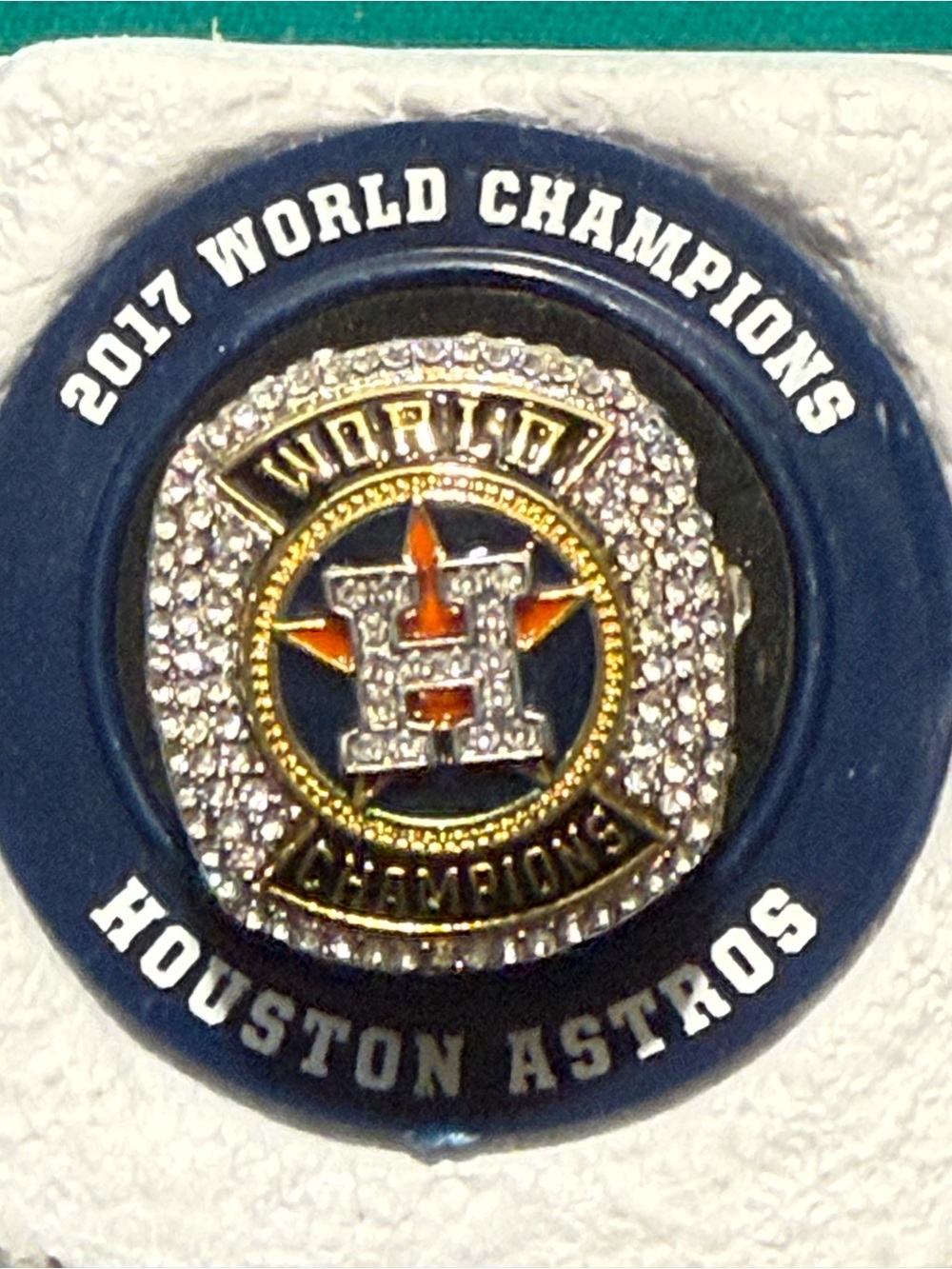 Houston Astros 2017 MLB World Series Champions Replica Ring Coca-Cola With Box